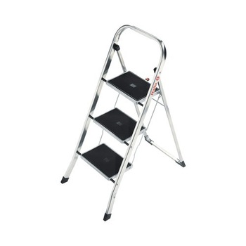Scara din aluminiu, Hailo K60, 1x3 trepte, max. 150kg Scara din aluminiu, Hailo K60, 1x3 trepte, max. 150kg
