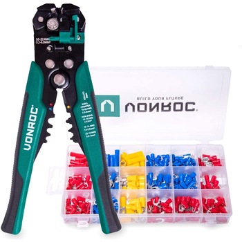 Cleste de sertizat, dezizolat si taiat VONROC, WS502XX, cu set 270 accesorii Cleste de sertizat, dezizolat si taiat VONROC, WS502XX, cu set 270 accesorii