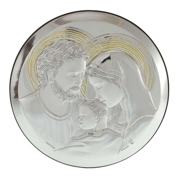 Icoana Rotunda Sfanta Familie 16cm Icoana Rotunda Sfanta Familie 16cm