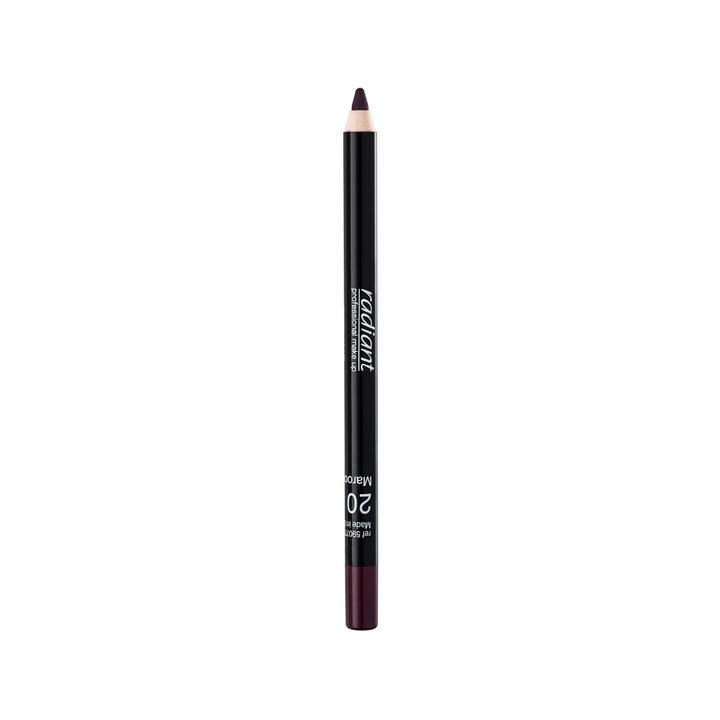 Creion Buze SoftLine Waterproof Lip Pencil, Radiant ,20 Maroon, 1.20g