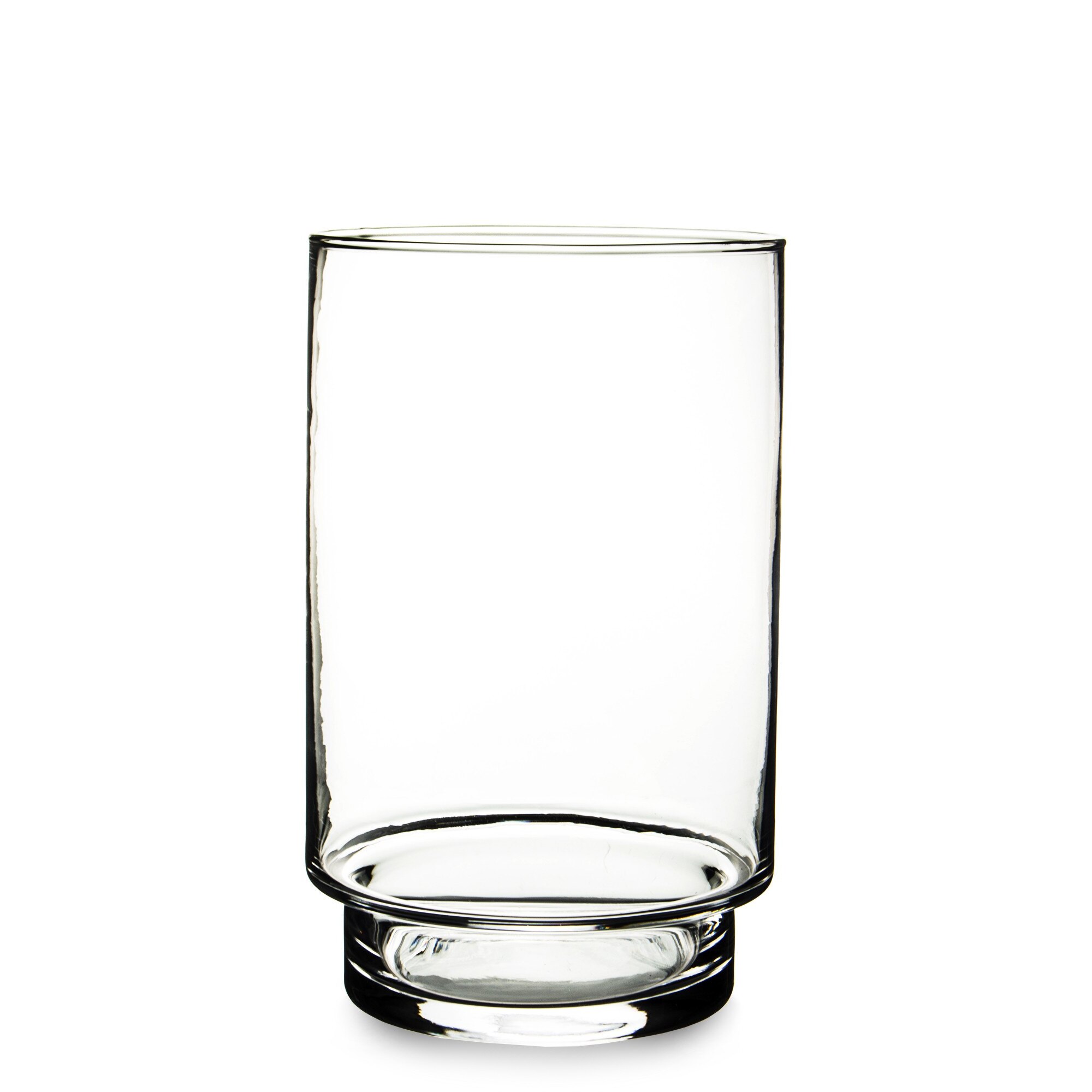 Vaza sticla transparenta, cilindru, 19x12x12 cm