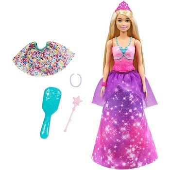 Papusa Transformabila in Sirena Barbie Dreamtopia-Printesa 2in1 Papusa Transformabila in Sirena Barbie Dreamtopia-Printesa 2in1