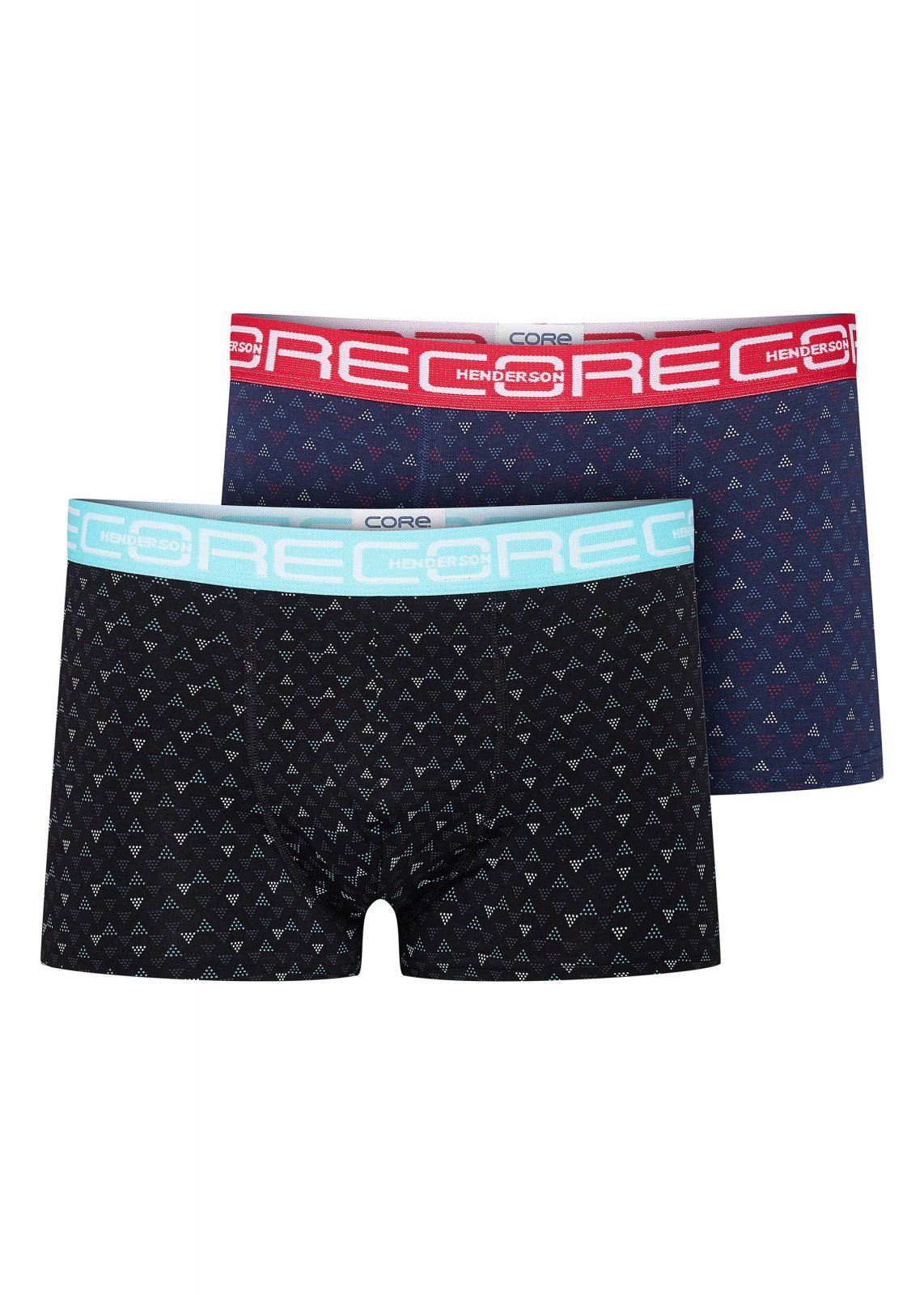 Set 2 perechi Pantaloni scurti tip boxeri Henderson Origin Negru/Bleumarin