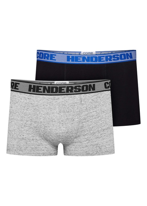 Set 2 perechi Pantaloni scurti tip boxeri Henderson Lynx Negru/Gri