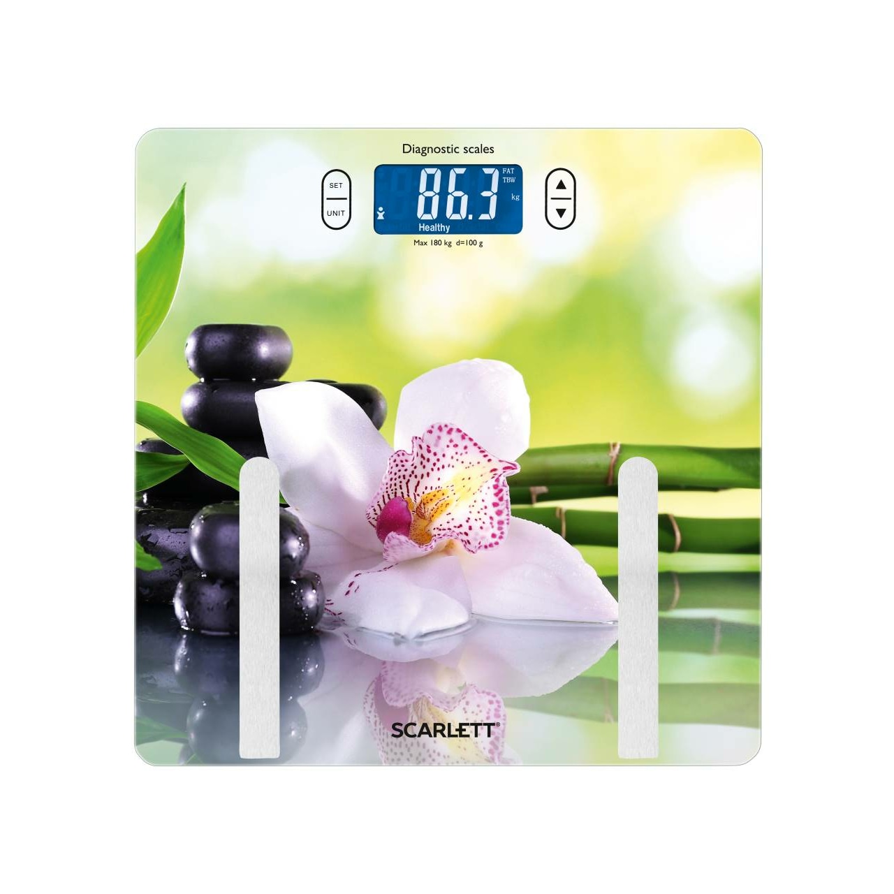 Scarlett SCBS33ED10 diagnosztikai személymérleg, testsúly-testzsír ...