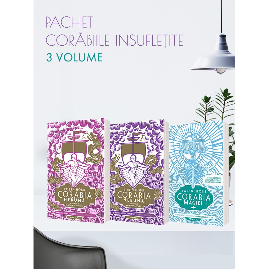 Pachet Trilogia Corabiile insufletite 3 volume, de Robin Hobb