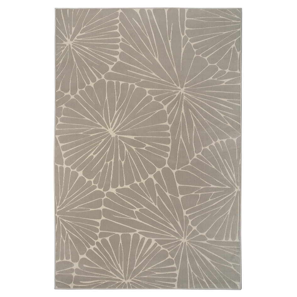 Covor sintetic Geo 8867-1-43255, 120x170 cm, bej inchis, model floral