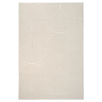 Covor sintetic Geo 8869-1-43231, 60x110 cm, bej, model geometric Covor sintetic Geo 8869-1-43231, 60x110 cm, bej, model geometric