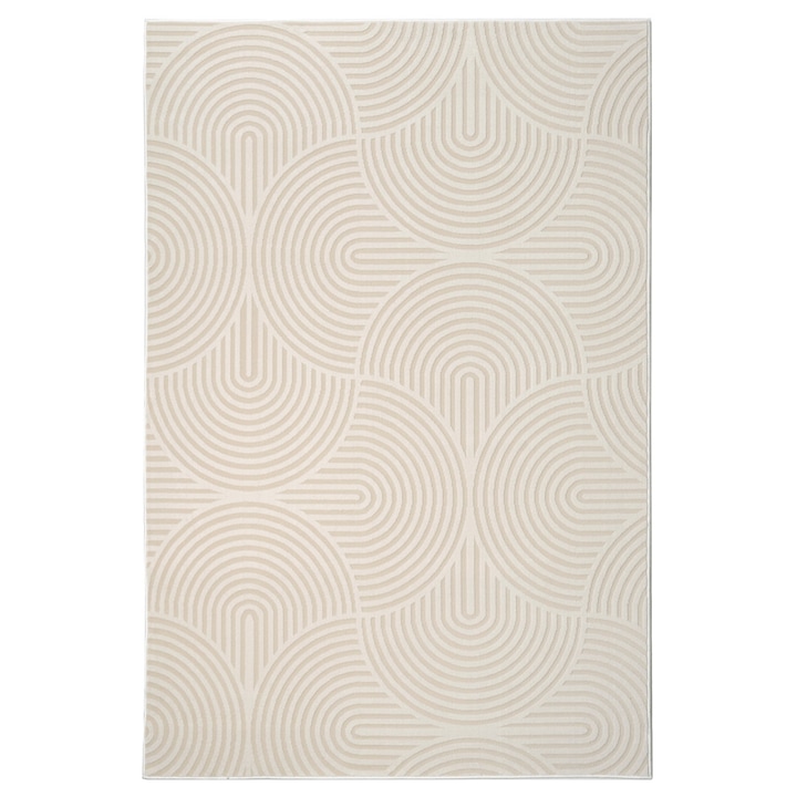 Szintetikus szőnyeg Geo 8869-1-43231, 60x110 cm, bézs, geometrikus minta
