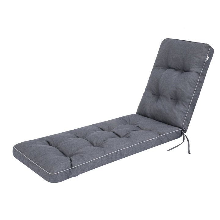 Възглавница за шезлонг, Sales Core, полиестер, 201x55x8 см, тъмносиня