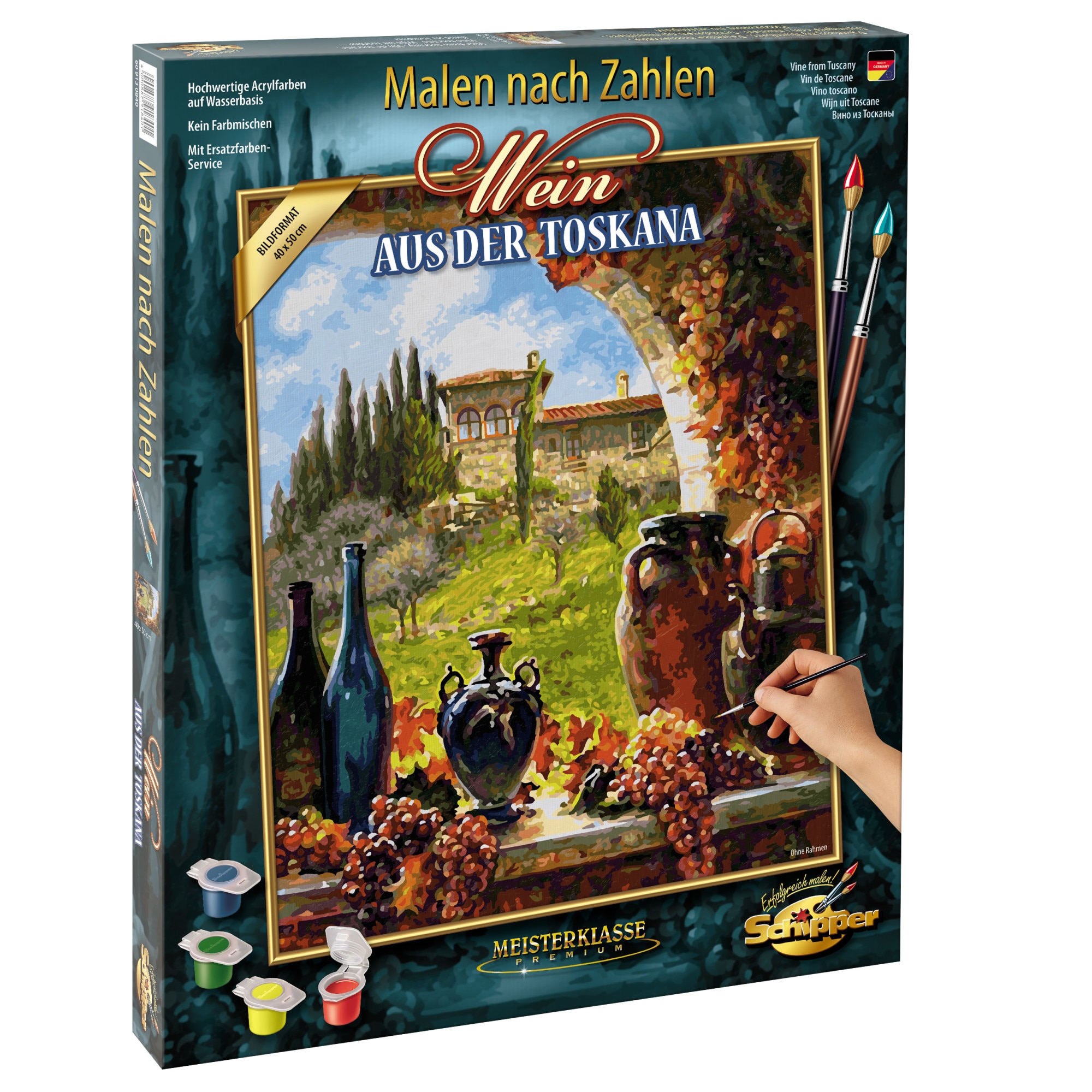 Set pictura pe numere Schipper - Vine from Tuscany, 40x50 cm