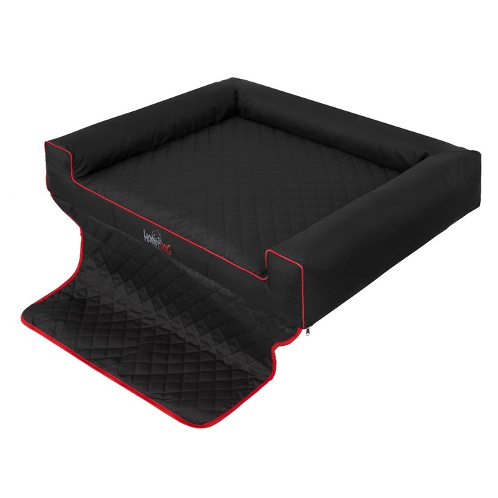 Saltea de transport pentru animale "Viki Trunk", Negru, HobbyDog, Dimensiunea 3 - 110x90 cm