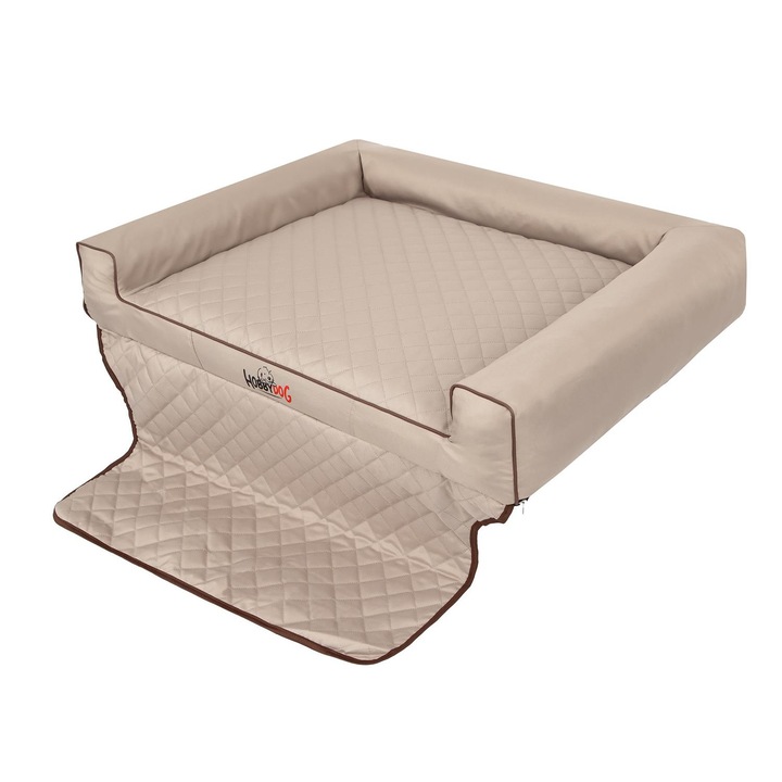Saltea de transport pentru animale "Viki Trunk", Bej, HobbyDog, Dimensiunea 3 - 110x90 cm