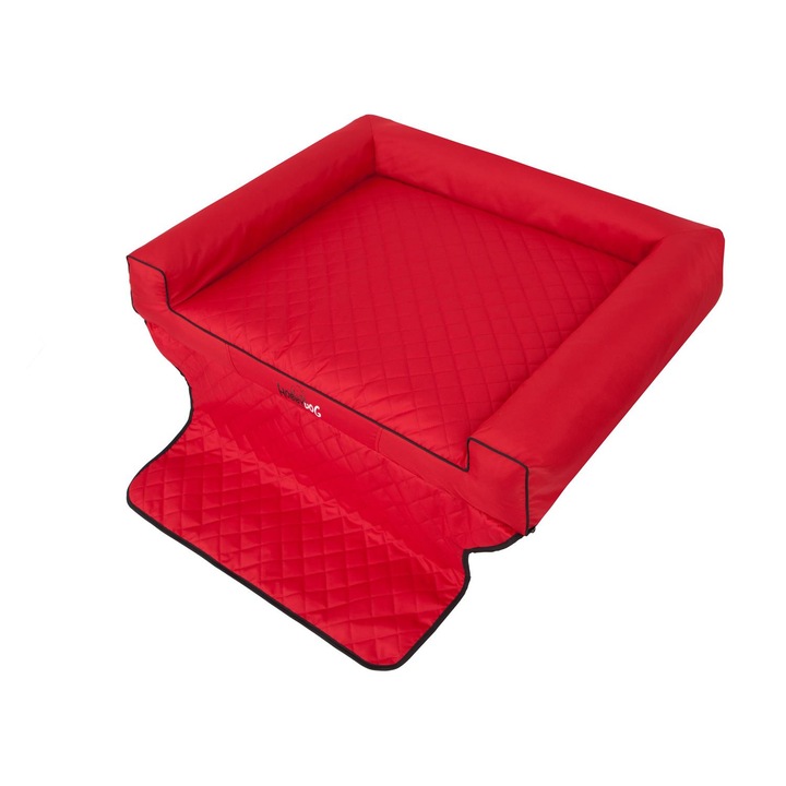 Saltea de transport pentru animale "Viki Trunk", Rosu, HobbyDog, Dimensiunea 3 - 110x90 cm