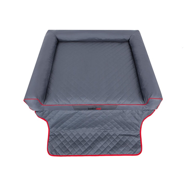 Saltea de transport pentru animale "Viki Trunk", Gri inchis, HobbyDog, Dimensiunea 3 - 110x90 cm