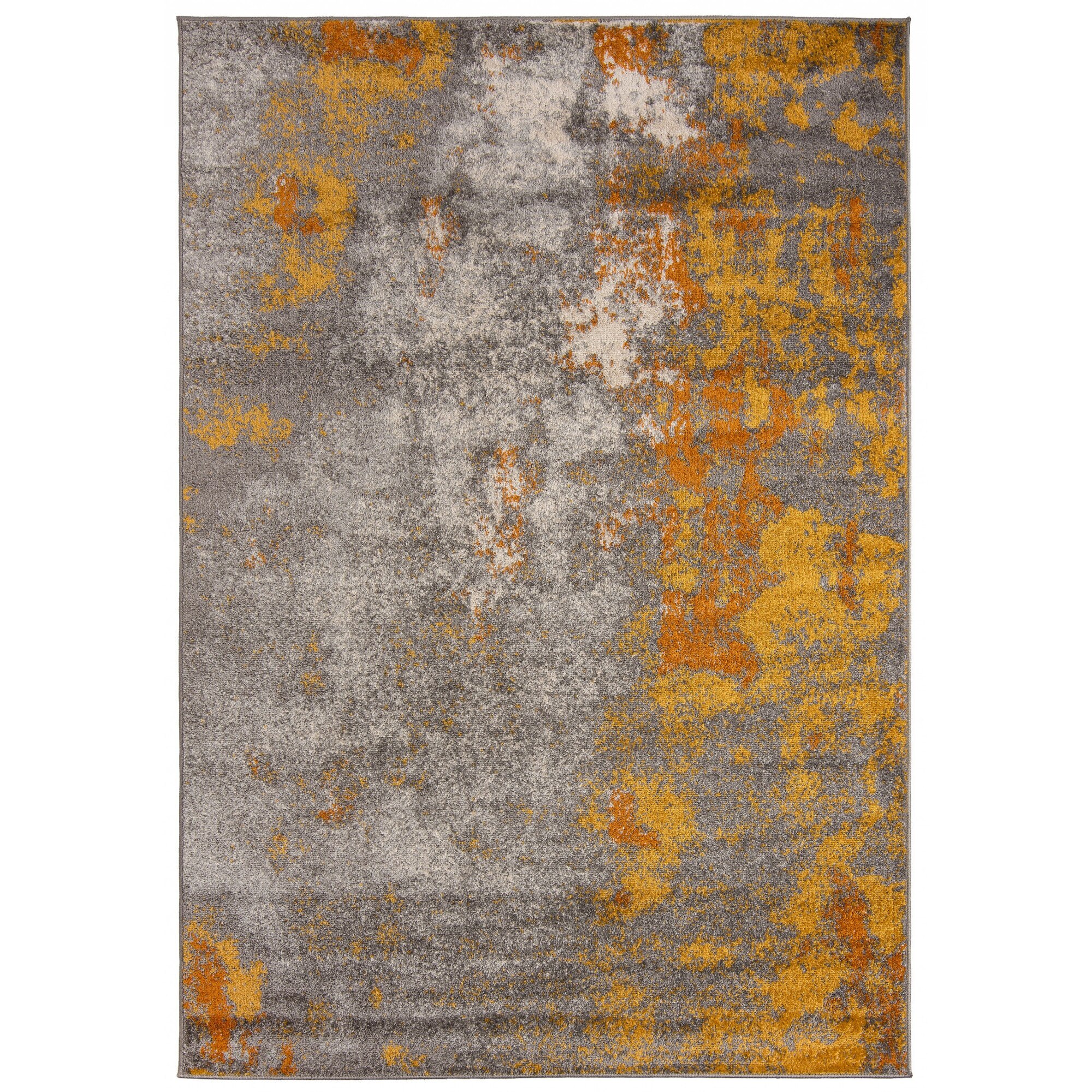 Covor Spring Modern Abstract Colors Soft Chemex H172A galben 80x250