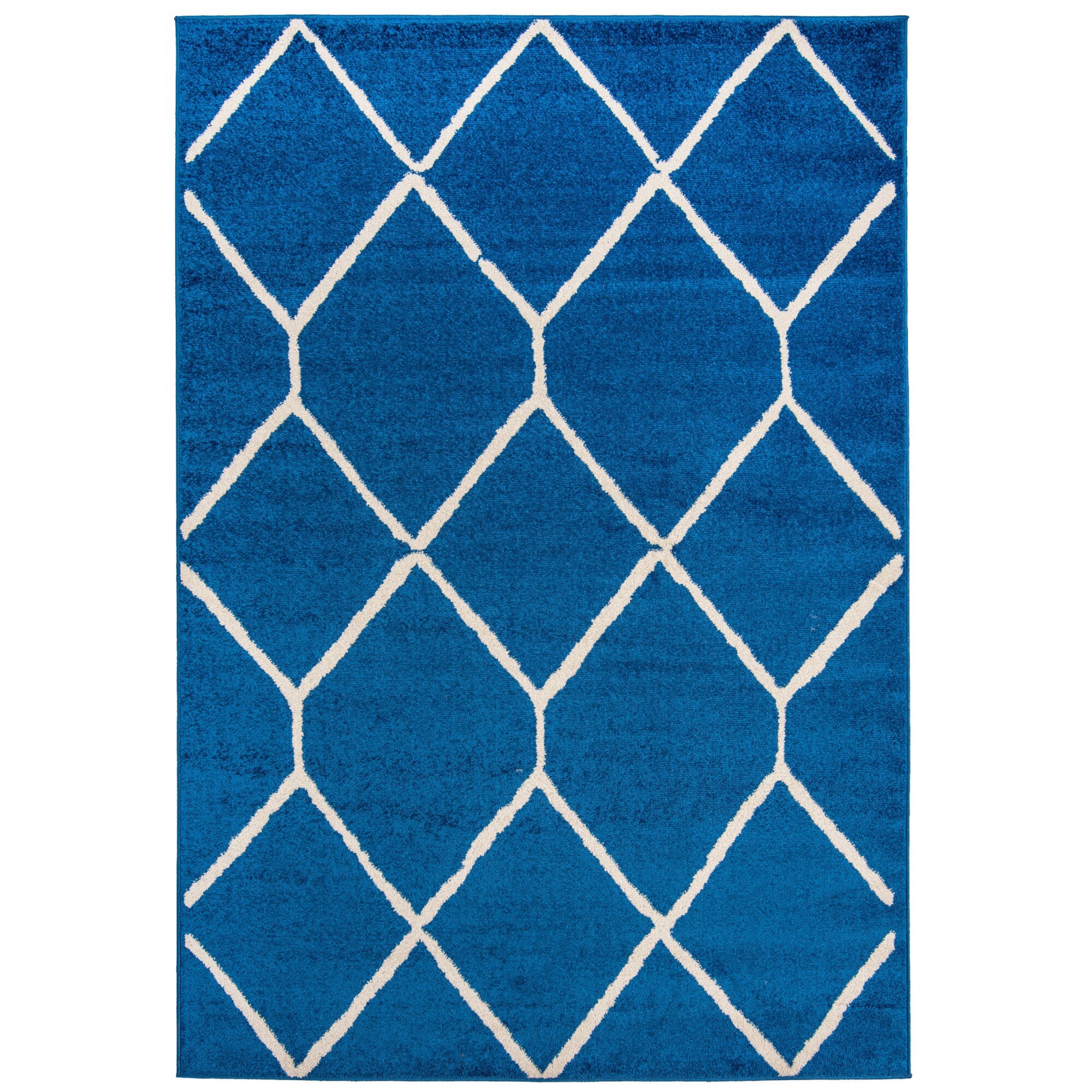 Covor Spring Modern Abstract Colors Soft Chemex H180A albastru 140x200