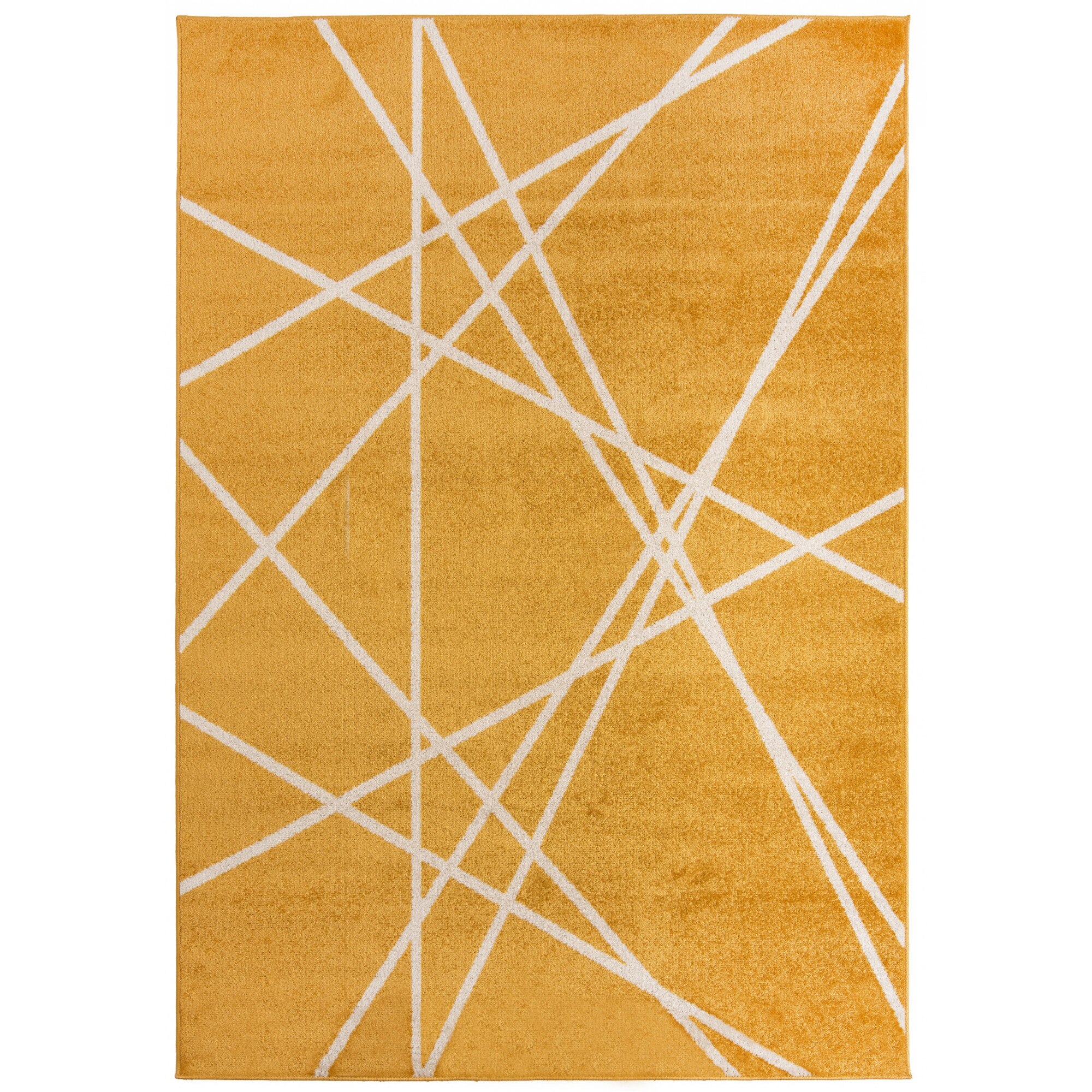 Covor Spring Modern Abstract Colors Soft Chemex H175A galben 250x350