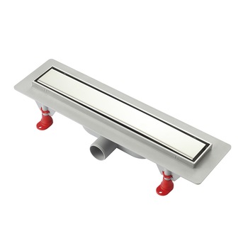Rigola pentru dus, gratar inox, sifon gravitational, L 500 mm Rigola pentru dus, gratar inox, sifon gravitational, L 500 mm