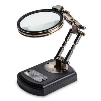 Lupa decorativa de birou, metalica, 33x10.5x15 cm Lupa decorativa de birou, metalica, 33x10.5x15 cm