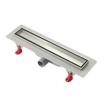 Rigola pentru dus, gratar inox placabila, sifon gravitational, L 400 mm Rigola pentru dus, gratar inox placabila, sifon gravitational, L 400 mm