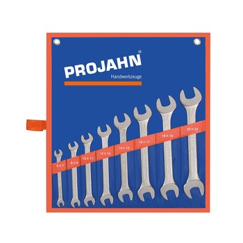 Set de chei fixe duble PROJAHN metrice 6-22 mm 8 buc/set in husa Set de chei fixe duble PROJAHN metrice 6-22 mm 8 buc/set in husa