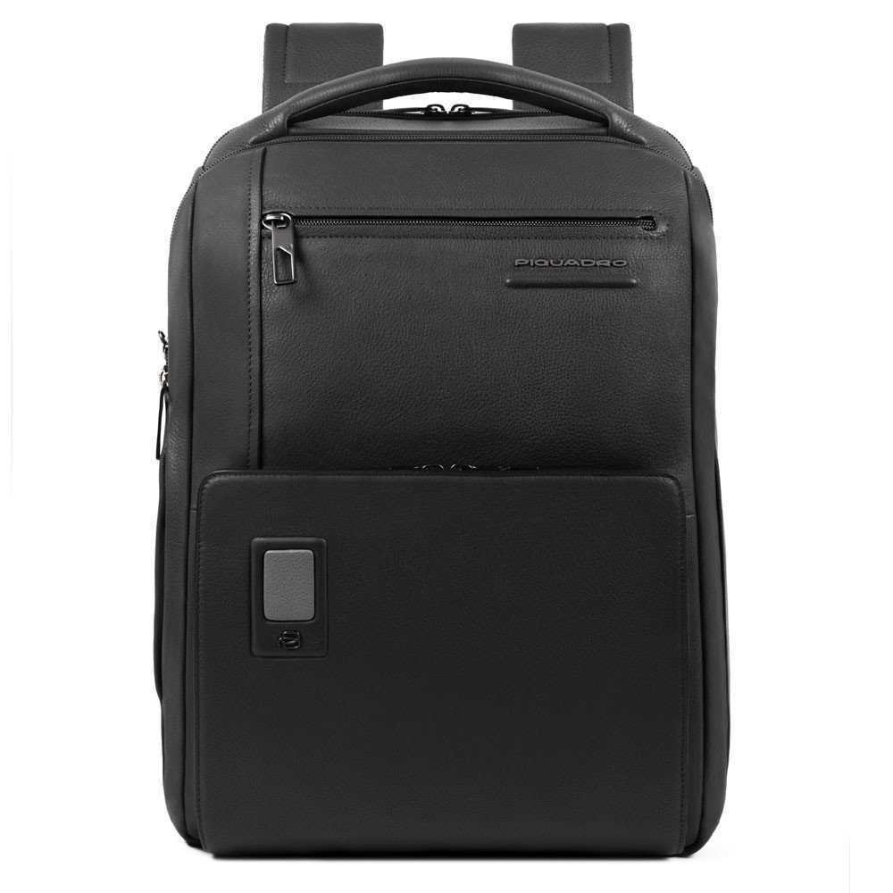 Rucsac barbati Piquadro Akron Leather Black Negru