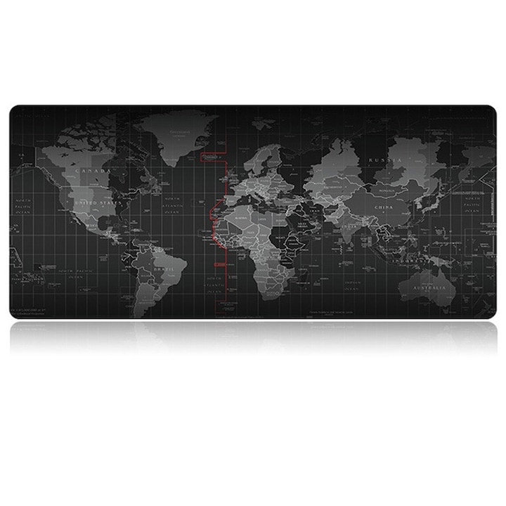 Подложка за мишка World Map Gaming MousePad, XXL размер 70x30cm, дебелина 4мм
