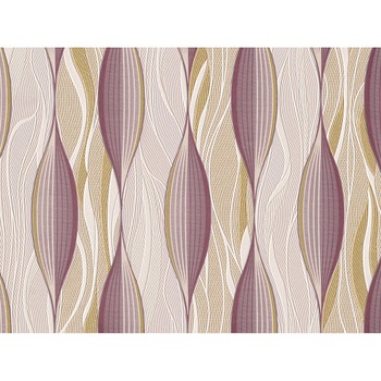 Tapet vinil Slavyanski Oboi, Secret 5747-06, model fantezie cu dungi, mov-bej, lavabil, pentru living sau dormitor, rola 0.53 m x 10.05 m Tapet vinil Slavyanski Oboi, Secret 5747-06, model fantezie cu dungi, mov-bej, lavabil, pentru living sau dormitor, rola 0.53 m x 10.05 m