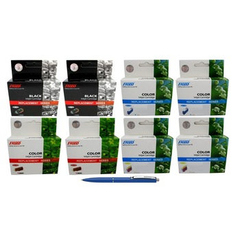 Pachet cartuse cerneala Speed compatibil HP 2x C4844AE (10) Negru, 2x C4836AE (11) Cyan, 2x C4837AE (11) Magenta, 2x C4838AE (11) Yellow si Pix Schneider Pachet cartuse cerneala Speed compatibil HP 2x C4844AE (10) Negru, 2x C4836AE (11) Cyan, 2x C4837AE (11) Magenta, 2x C4838AE (11) Yellow si Pix Schneider