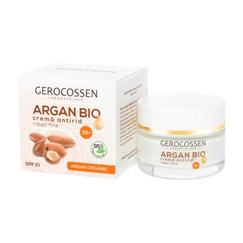 Crema Riduri Fine 35+ Gerocossen Argan Bio cu ulei de argan organic, Q10 si Homeostatine, 50 ml Crema Riduri Fine 35+ Gerocossen Argan Bio cu ulei de argan organic, Q10 si Homeostatine, 50 ml