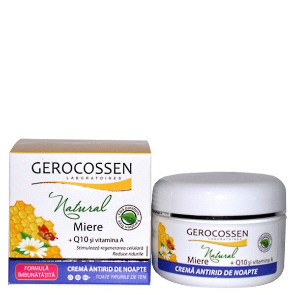Crema antirid de noapte Gerocossen Natural Q10, 100 ml