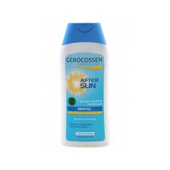 Balsam calmant cu mentol Gerocossen dupa plaja, 200 ml Balsam calmant cu mentol Gerocossen dupa plaja, 200 ml