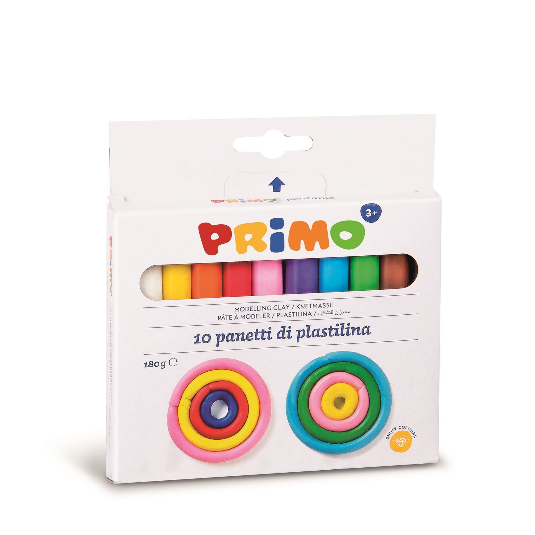 Plastilina Morocolor, 180g, 10 culori/cutie
