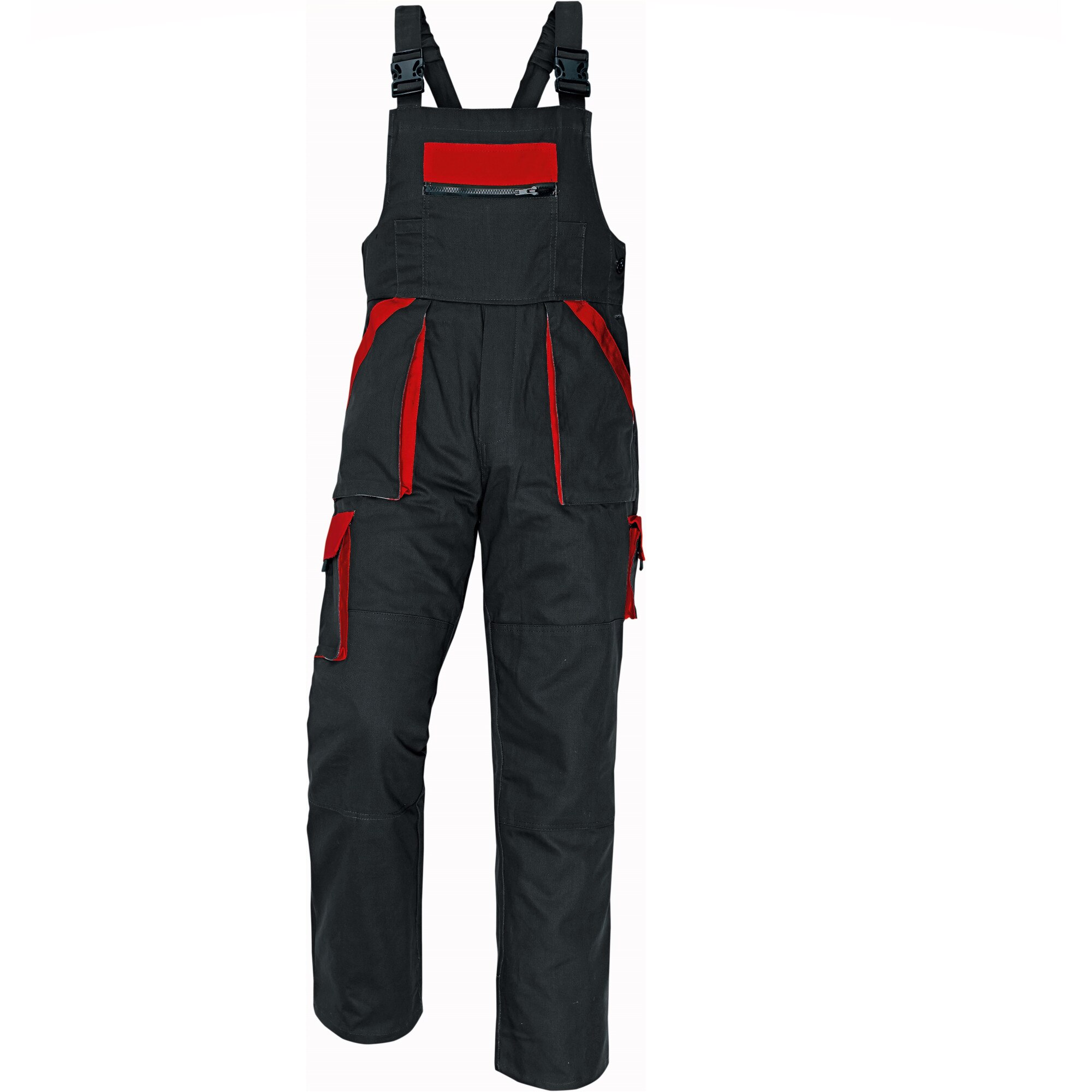 Salopeta pieptar CERVA Max Classic negru/rosu, marimea 54