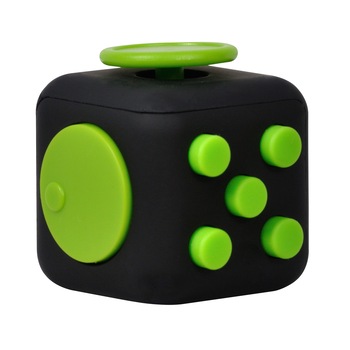 Jucarie antistres, Fidget Cube, 3 cm, verde Jucarie antistres, Fidget Cube, 3 cm, verde
