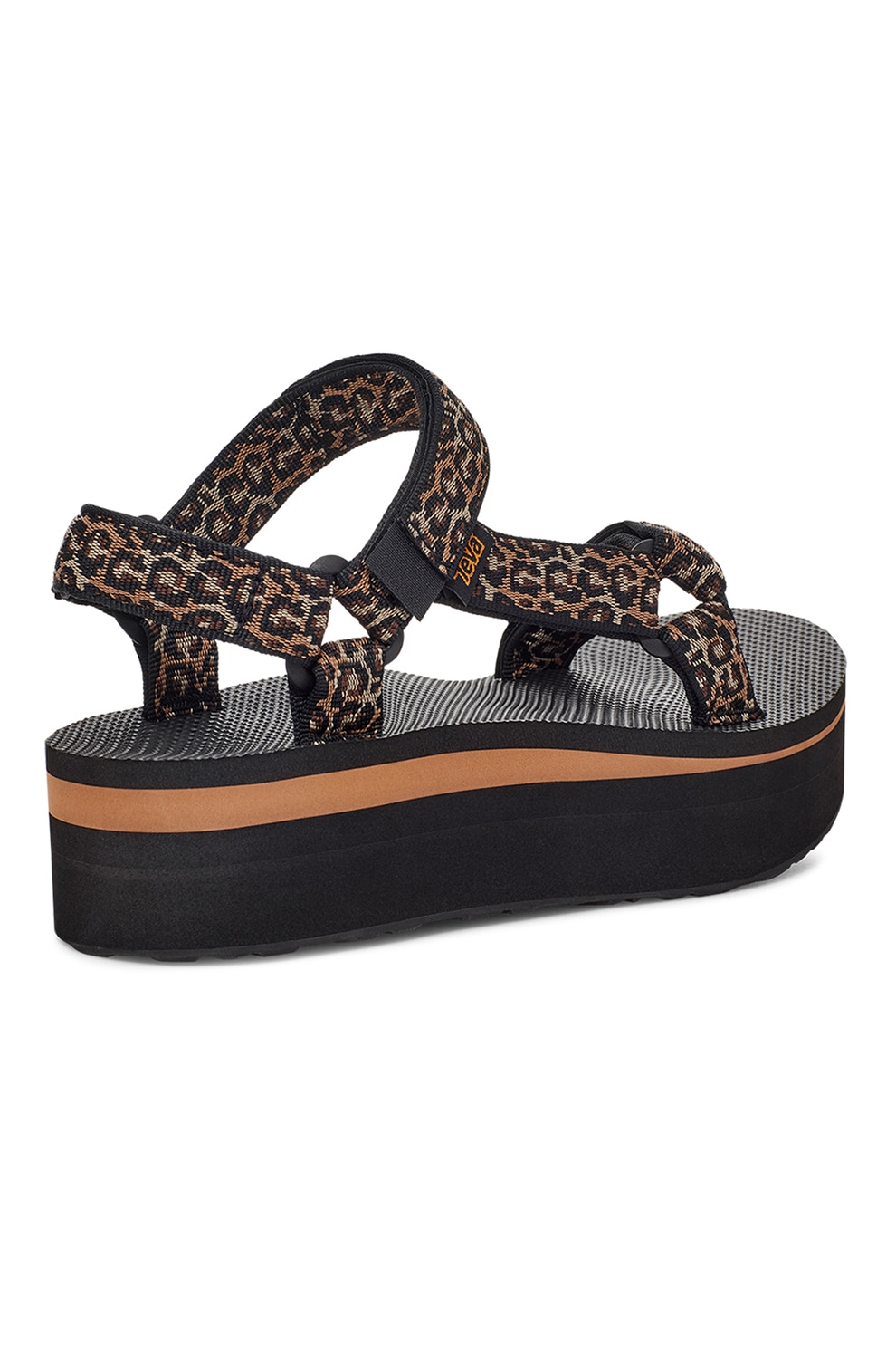 leopard teva flatform