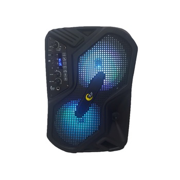Boxa bluetooth portabila , model 1013, putere 100W , lumini disco , radio FM , slot MicroSD , intrare USB, slot pentru microfon karaoke, microfon si telecomanda incluse , display LED, negru RIF REFCO ® Boxa bluetooth portabila , model 1013, putere 100W , lumini disco , radio FM , slot MicroSD , intrare USB, slot pentru microfon karaoke, microfon si telecomanda incluse , display LED, negru RIF REFCO ®