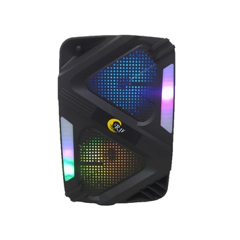 Boxa bluetooth portabila , model 1010 , lumini disco , putere 100W , slot MicroSD , intrare USB, slot pentru microfon karaoke , display LED , microfon si telecomanda incluse , negru RIF REFCO ® Boxa bluetooth portabila , model 1010 , lumini disco , putere 100W , slot MicroSD , intrare USB, slot pentru microfon karaoke , display LED , microfon si telecomanda incluse , negru RIF REFCO ®