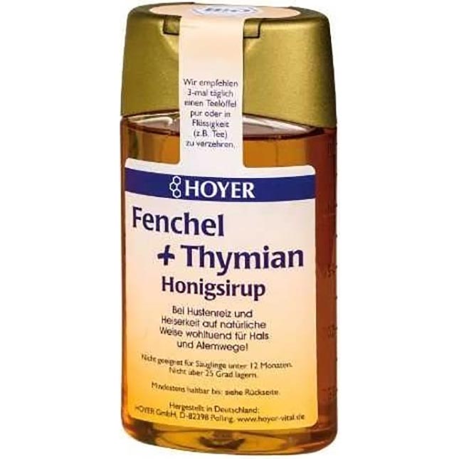 Sirop de tuse cu miere cu fenicul si cimbru Hoyer 250g