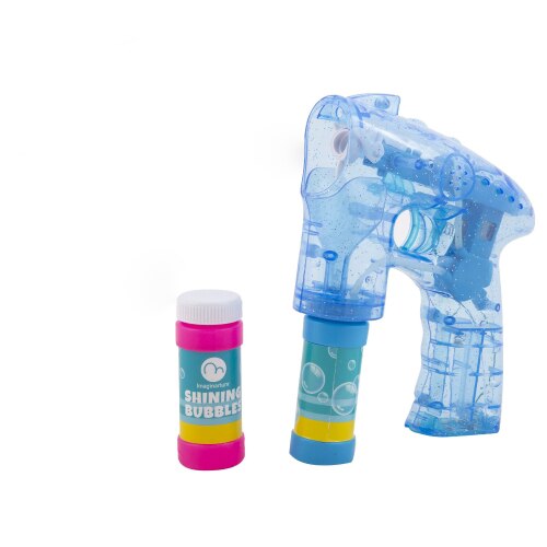 Set pistol cu lumini Imaginarium Shining Bubbles + 2 recipiente a cate 50 ml cu solutie baloane de sapun
