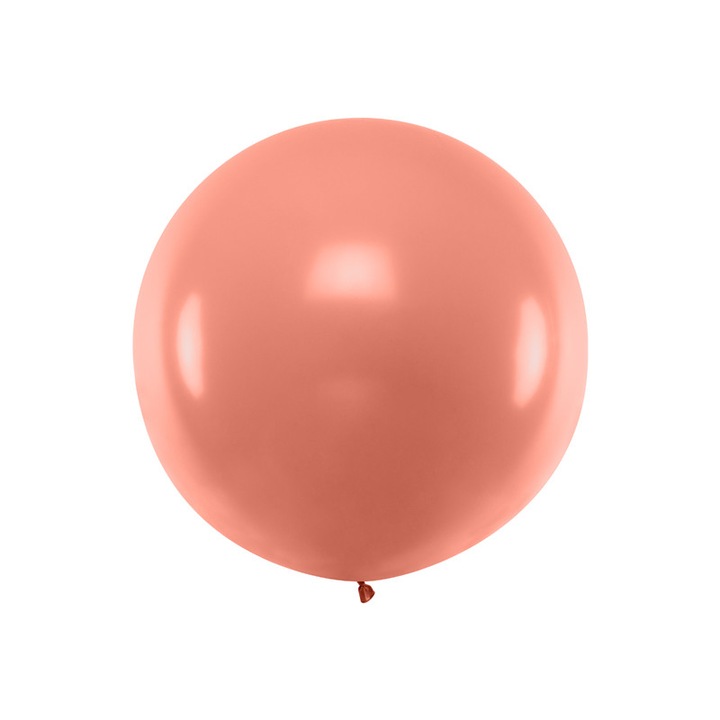 Metál rózsaszín Latex Jumbo Balloon, 100 cm