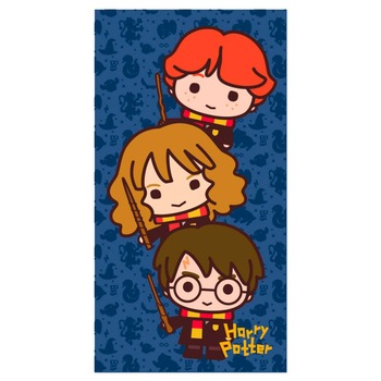 Prosop Chibi Harry Potter bumbac, 70x140 Prosop Chibi Harry Potter bumbac, 70x140