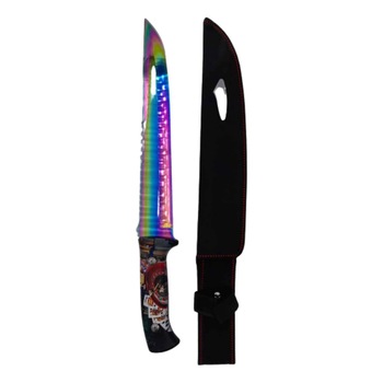 Cutit vanatoare Columbia 37.5 cm, maner plastic dur,model poker, lama, fade cameleon, Dalimag Cutit vanatoare Columbia 37.5 cm, maner plastic dur,model poker, lama, fade cameleon, Dalimag