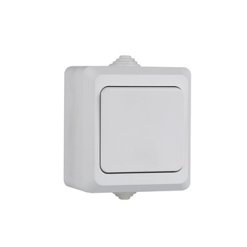 Intrerupator simplu,aparent 10A,250V,IP44,Smack Intrerupator simplu,aparent 10A,250V,IP44,Smack