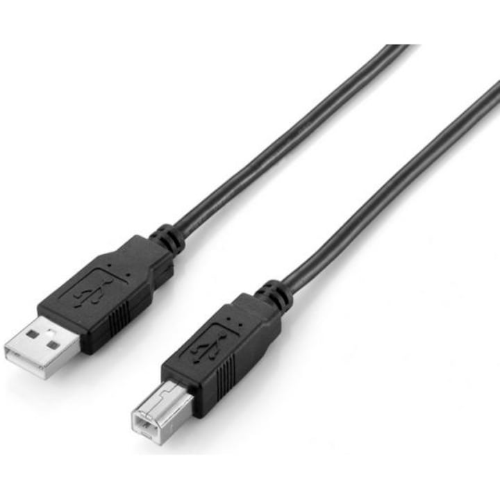 Equip 128863 USB 2.0 A-B Nyomtató kábel, Apa/Apa, Duplán árnyékolt, 1m