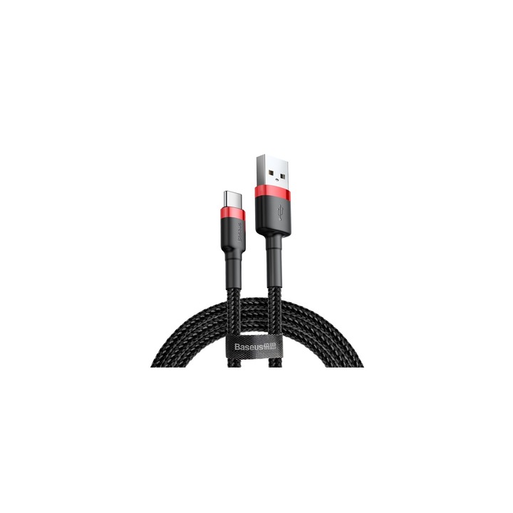 Baseus Cafule USB-USB-C kábel, 2A, 2m, piros,fekete