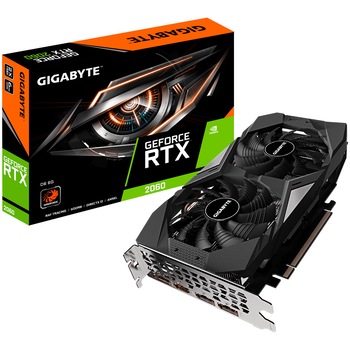 Placa video Gigabyte GeForce® RTX 2060 D6, 6GB GDDR6, 192-bit Placa video Gigabyte GeForce® RTX 2060 D6, 6GB GDDR6, 192-bit