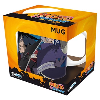 Cana - Naruto Shippuden: Naruto vs Madara, Ceramica, 320 ml, Multicolor Cana - Naruto Shippuden: Naruto vs Madara, Ceramica, 320 ml, Multicolor