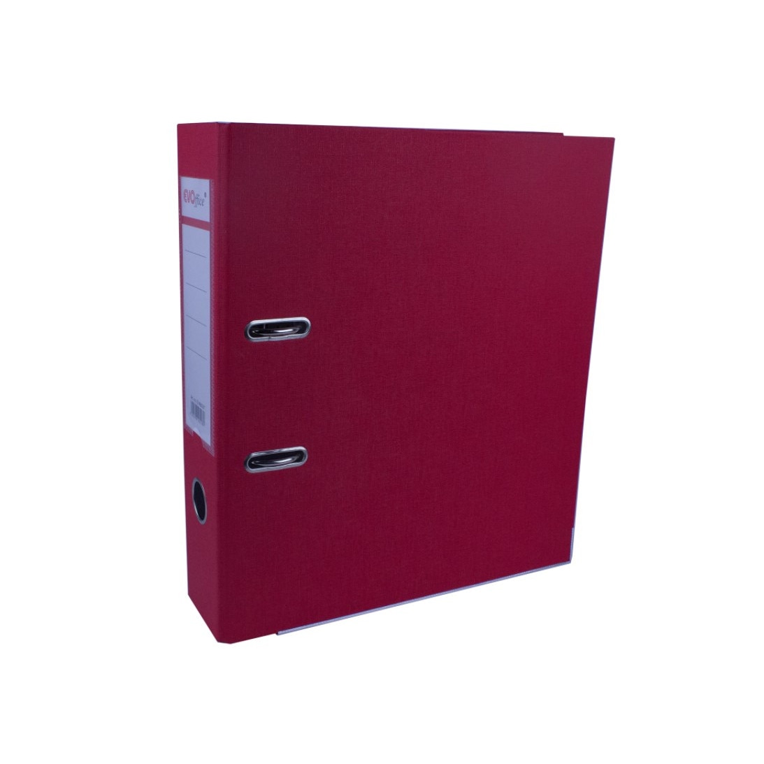 Biblioraft carton plastifiat cu margine metalica,buzunar plastic A4 5cm/7.5cm EVOffice, rosu